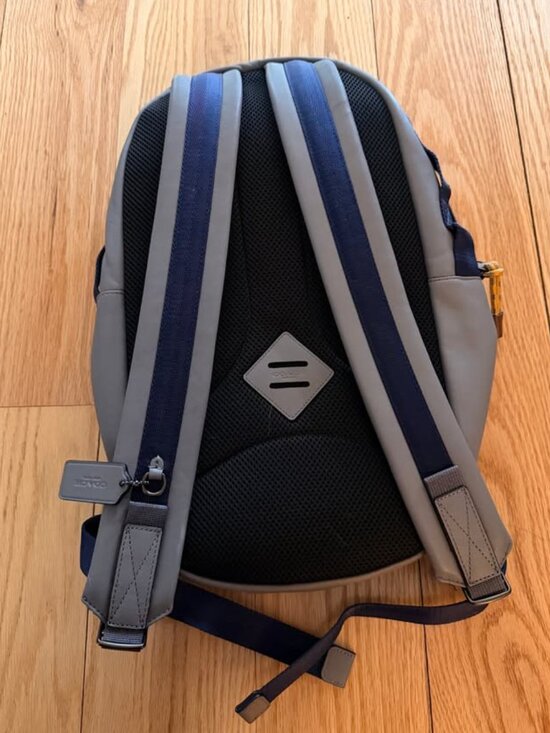 Coach Pacer Heather Grey Backpack with Coach Patch